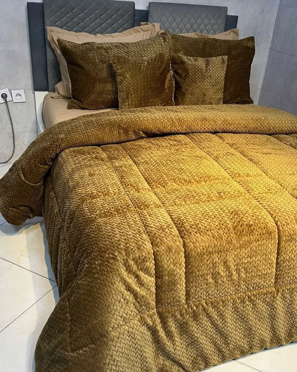 روتختی مخمل گندمی رنگ عسلی