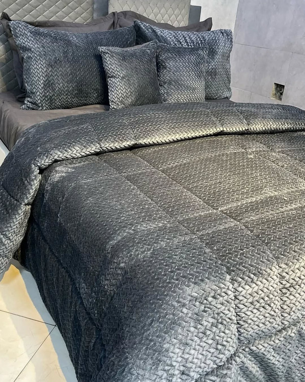 روتختی مخمل گندمی رنگ طوسی تیره