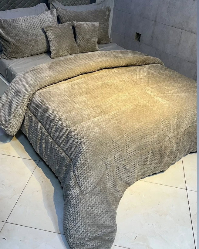 روتختی مخمل گندمی رنگ طوسی روشن