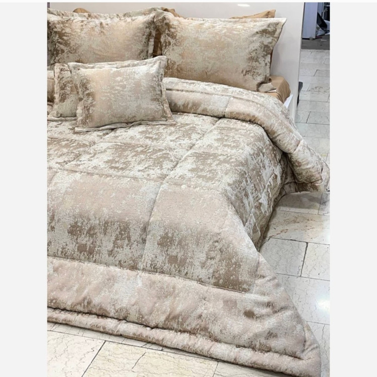 مخمل پتینه کرم بژ
